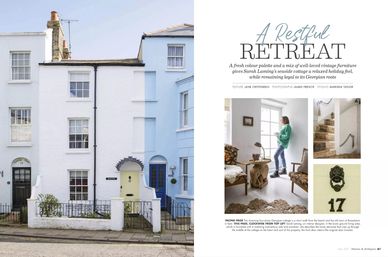 Homes & Antiques, May 2021, seaside cottage, Georgian, vintage, neutral interiors, holiday house