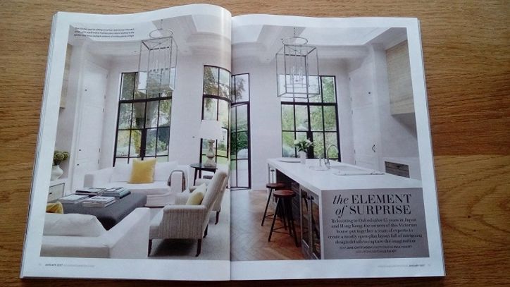 House and Garden magazine, January 2017, house renovation, house project, architectural design