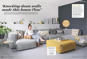 Ideal Home, September 2019, kitchen extension, grey interiors, house project, velvet chair, designer