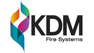 Logotipo de KDM Fire Systems protección contra incendios para plataforma petrolera