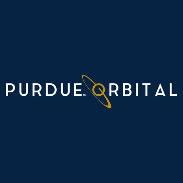 Logo of Purdue Orbital with a stylized orbit around the letter O.