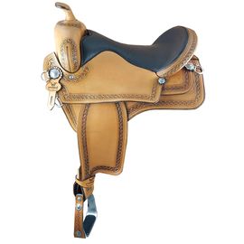 It has a short pommel to ensure ideal hand placement along with sufficient wither clearance.  Narrow