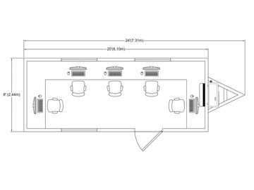Plano de oficina móvil