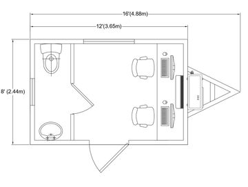 Plano de oficina móvil