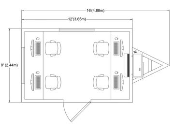 Plano de oficina móvil