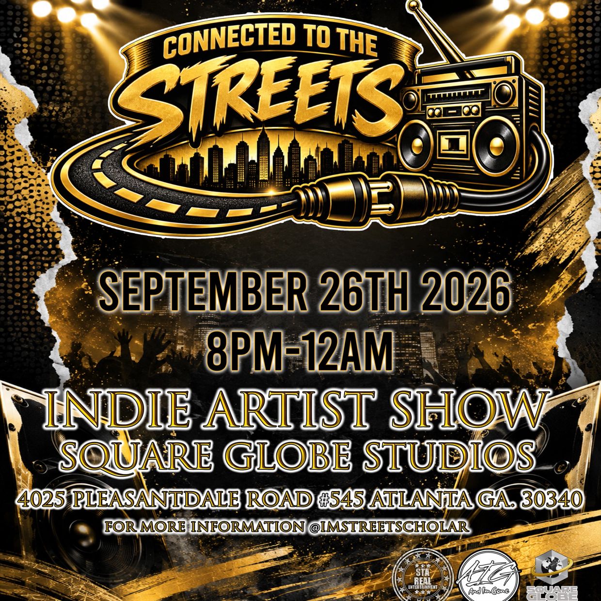 Indie Artist Show event flyer in Atlanta.