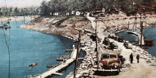 In the mid-20th century, Gwinn Island of Danville, at the southern tail of Herrington Lake.