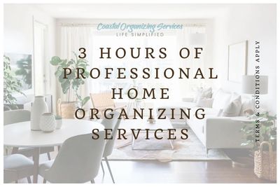 Gift Certificate for Home Organizing Services