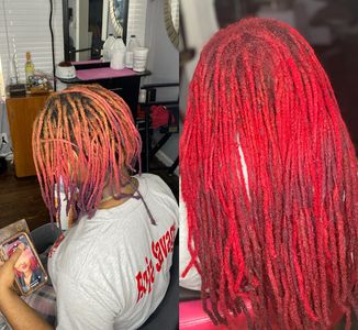 Loc Extension colored Locs