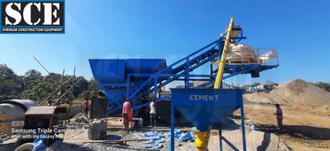 CP SEREIS CONCRETE BATCHING PLANT WITH TURBO PAN MIXER | READYMIX  CONCRETE BATCHING PLANT IN INDIA