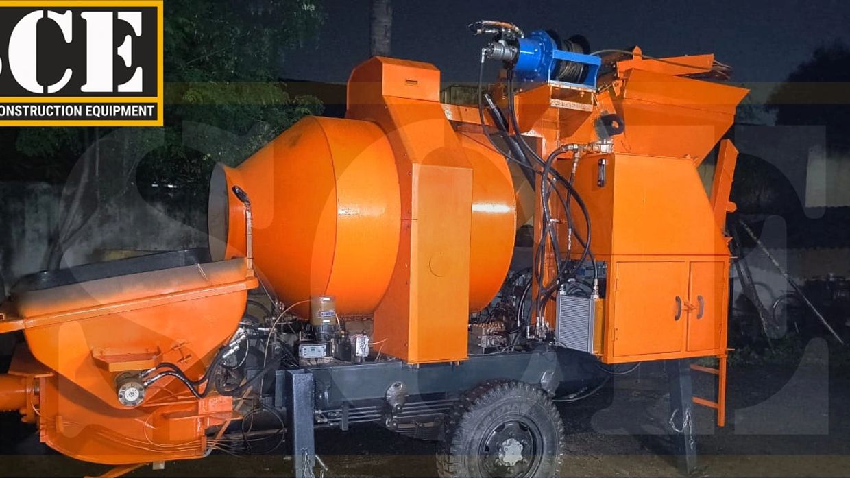 SHRIRAM CONCRETE MIXER WITH PUMP, REVERSIBLE CONCRETE MIXER WITH PUMP, REVERSIBLE CONCRETE MIXER