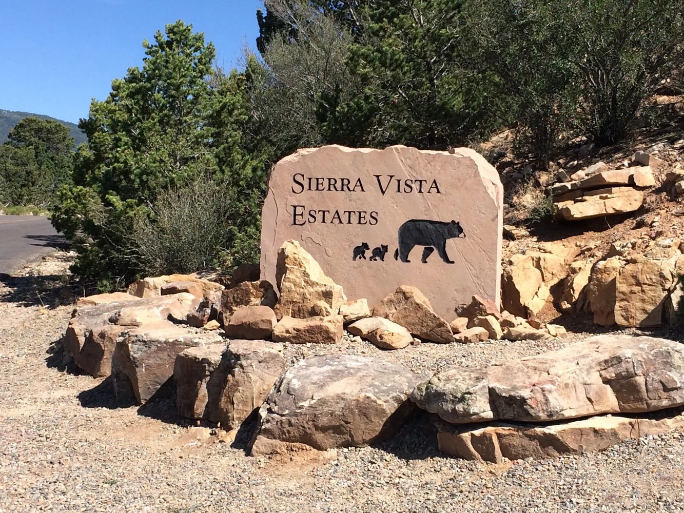 Sign at start of neighborhood
