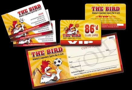 Professional Design corporate ID Identification menu printing discount cards paper roswell atlanta