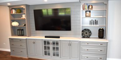 Custom entertainment tv built-ins in Frankfort.