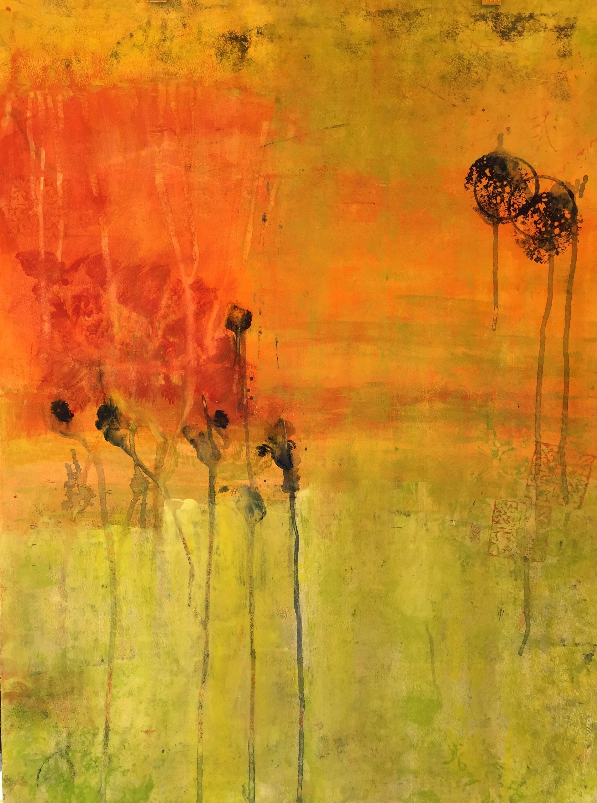 NAbstract Expressionism painting -“Serengeti”
20”x30” original acrylic artwork on watercolor paper
