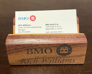 Elevate your image with our practical and stylish handcrafted Personalized Business Card Holder.