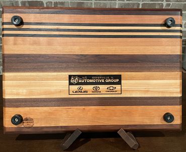 Exotic Woods Cutting/Serving Board makes the perfect way to display your brand and give a great gift