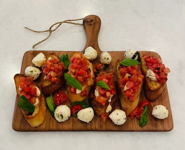 Bruschetta For Two Walnut Charcuterie Board