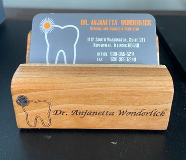 Elevate your image with our practical and stylish handcrafted Personalized Business Card Holder.