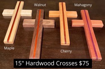 15" Hardwood crosses with bloodline, available in 4 different wood types!