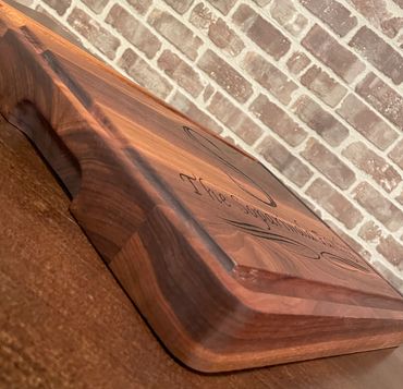 Prestige Cutting/Serving Board Solid Walnut 18" x 12" x 1 1/2" with juice groove
