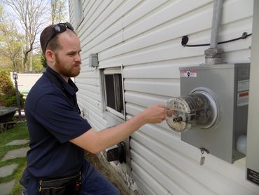 Home Inspection: Service meter in Carmel, NY