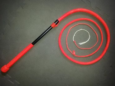 Full Color Orange Hybrid Stock Whip.