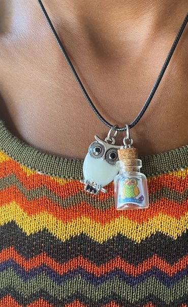 Delilah the artist. Owl Art