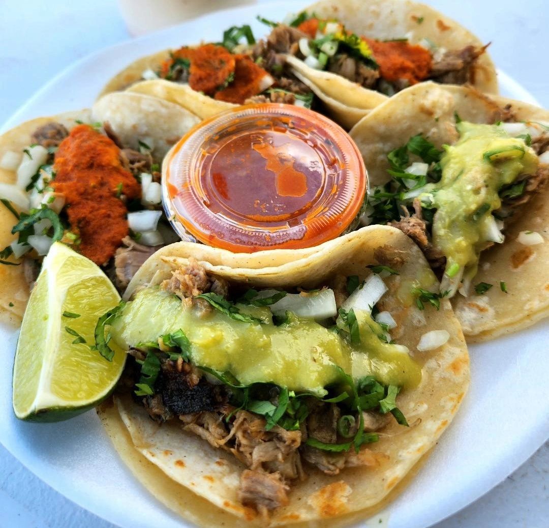 Four Carnita Tacos! #mexicantacos