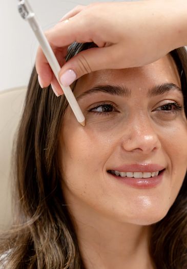 Injecting, wrinkle concern, marking up, treatment, Nurse