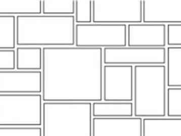 Abstract pattern of variously sized rectangles arranged in a grid.