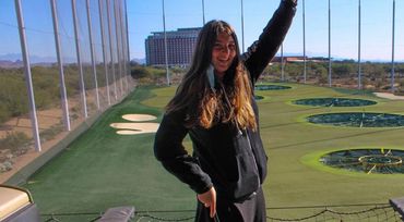 Arizona Jewish Academy Student at Top Golf