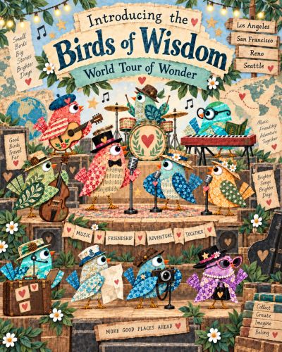 Image of the Birds of Wisdom musical band and special guests from the Birds of Wisdom collection