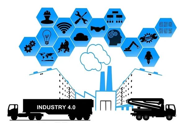 Une usine utilise l'industrie 4.0 - Technologie pour accroitre sa productivité