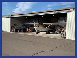 Photo of metal door hangar