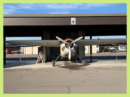Photo of open hangar