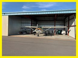 Photo of metal door hangar with additional 200 square feet of space
