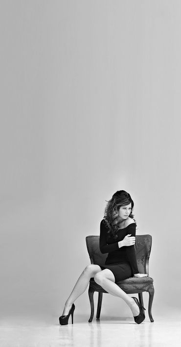 Commissioned portrait, fine art, model portrait, portfolio, black and white