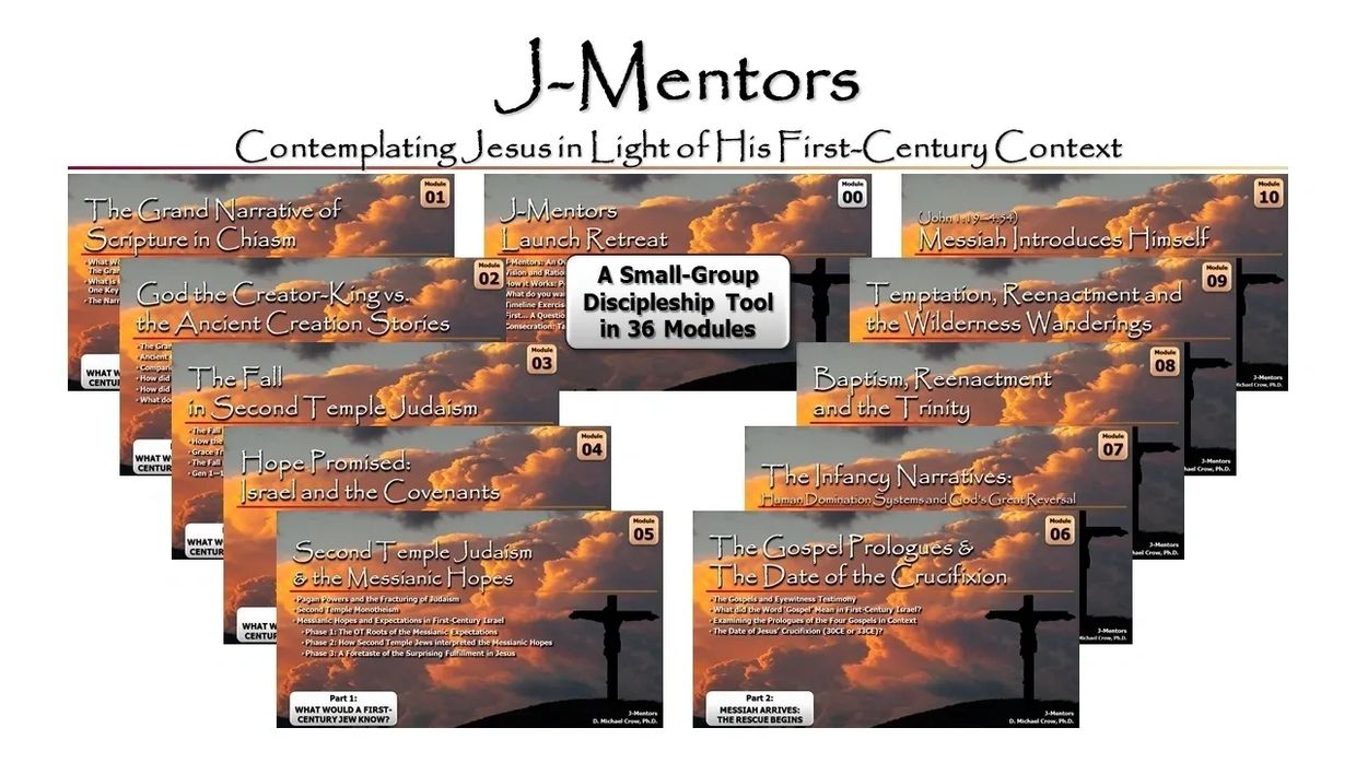 J-Mentors offers a 36-module small-group discipleship tool exploring Jesus in his first-century context.