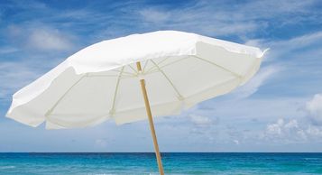 beach rental, beach umbrellas, umbrellas, shade, beach, siesta key, sarasota, florida