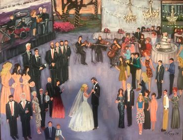 Live painting gift from the bride