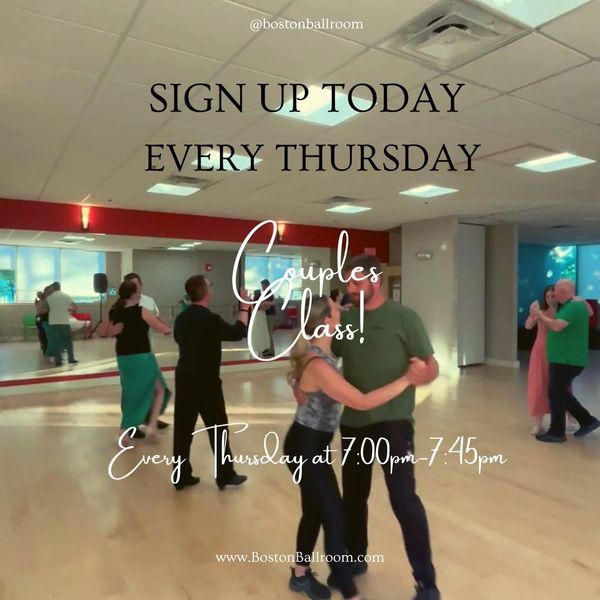 Boston Ballroom Group Dance Class for Couples in Natick Ma Cha Cha Rumba Swing Waltz Wedding Dance