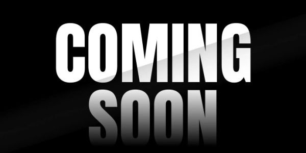 Bold white text saying 'COMING SOON' on a black background.