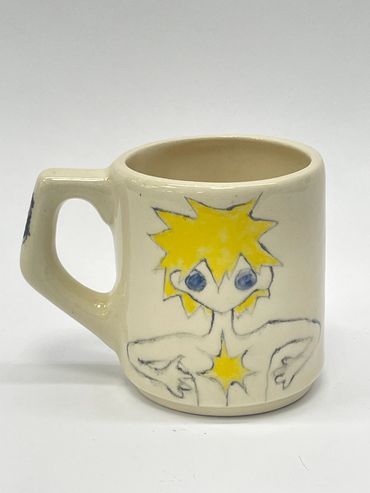 tooth, star, mug, slip-casted