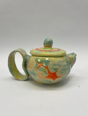 star, teapot, ceramic