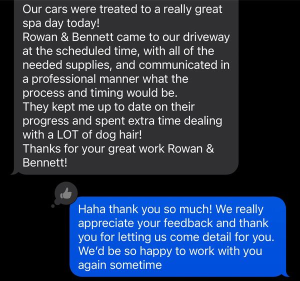 Car detailing review from interior detailing from Driveway Dazzle Auto Detailing mobile detaling