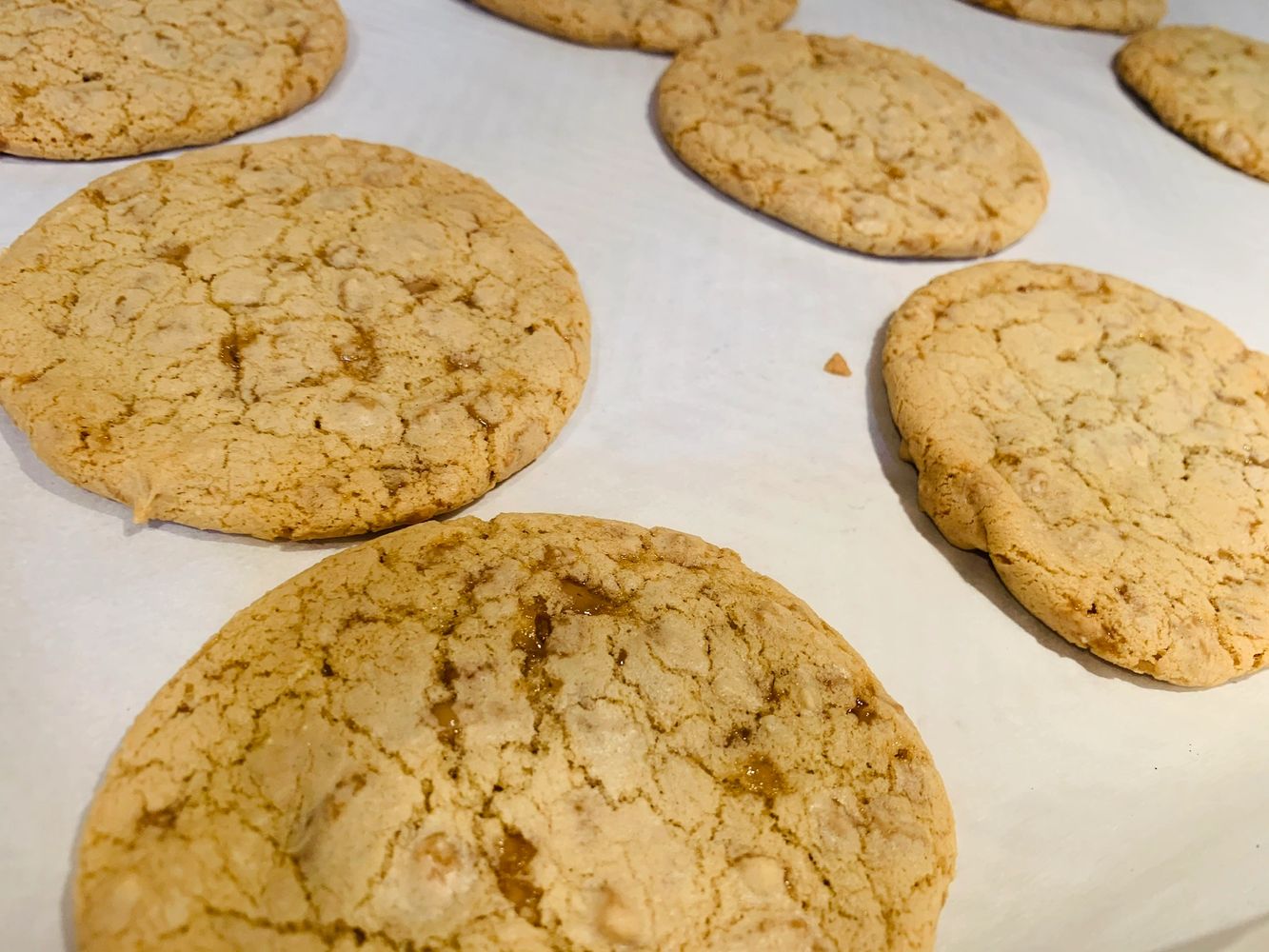 Our most popular cookie, toffee! 