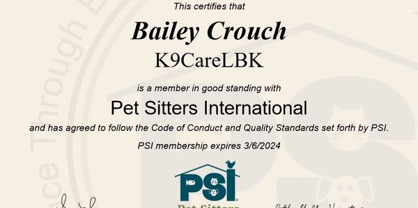 Professional pet sitters membership