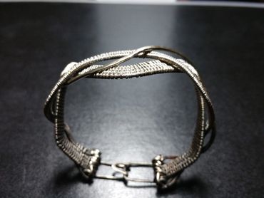 sterling silver woven bracelet