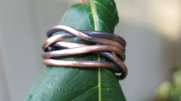 Copper twisted Ring